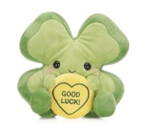 Love Hearts 7‚Äù Good Luck Clover Plush Gift