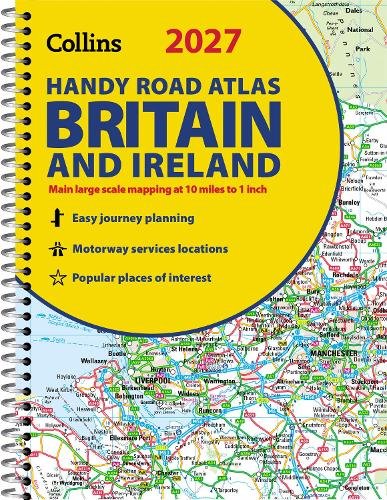 Collins Handy Road Atlas Britain and Ireland 2027 (A5 Spiral): Clear