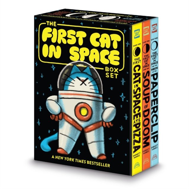 The First Cat in Space 3-Book Box Set: A Graphic Novel Collection: The First Cat in Space Ate Pizza