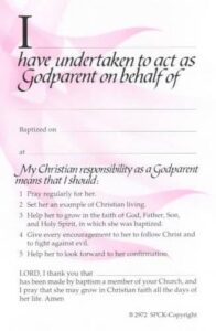 Godparent Card: Pink (2972)