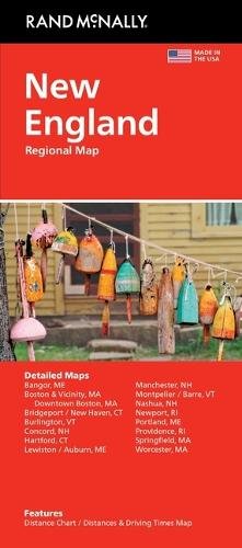 Rand McNally Easy to Read: New England Regional Map: New