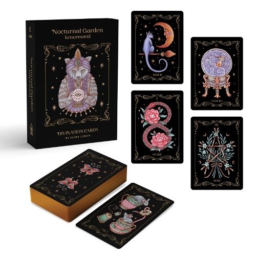 Nocturnal Garden Lenormand: (Lenormand Box Set with 36 Cards and Guide Book)