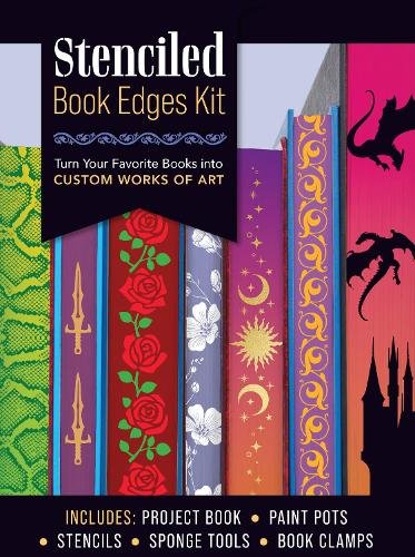 Stenciled Book Edges Kit: Turn Your Favorite Books into Custom Works of Art ‚Äì Includes: Project Book