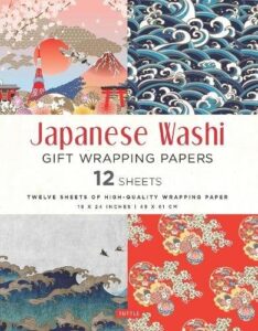 Japanese Washi Gift Wrapping Papers - 12 Sheets: 18 x 24 inch (45 x 61 cm) Wrapping Paper
