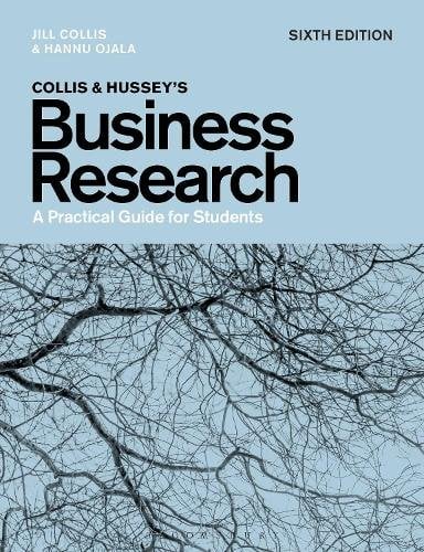 Collis and Hussey's Business Research: A Practical Guide for Students