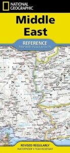 National Geographic Middle East Map: (folded with flags and facts)