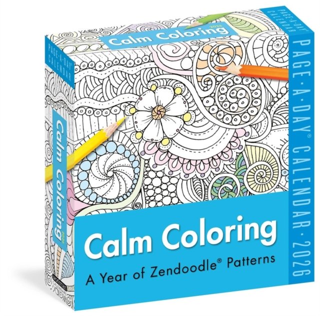 Calm Coloring Page-A-Day Calendar 2026