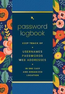 Password Logbook (Hip Floral): Keep Track of Usernames