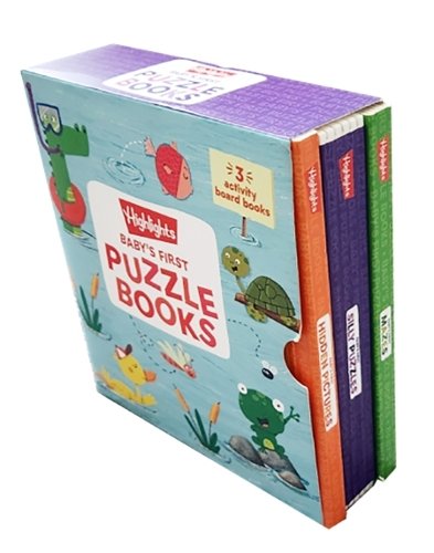 Baby‚Äôs First Puzzle Books: Set of Interactive Baby Books for Sensory Learning