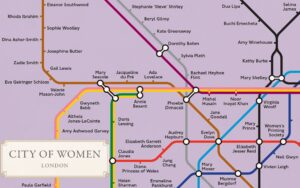 City of Women London Tube Wall Map (A2