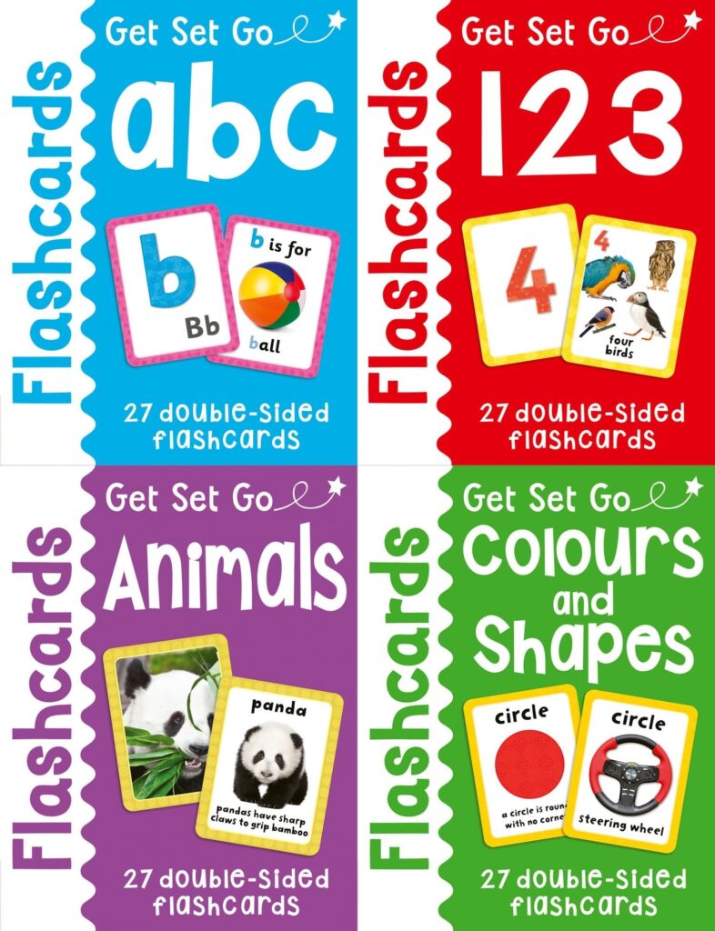 Flashcards Tray: Four Sets of Flashcards