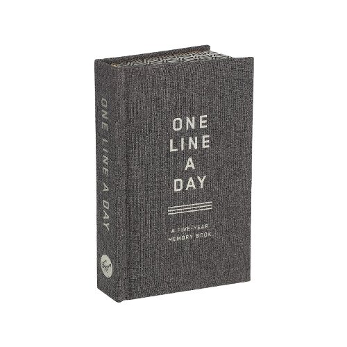 Charcoal Canvas One Line a Day: A Five-Year Memory Book