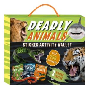 Deadly Animals Sticker Activity Wallet: Wild activities that travel with you