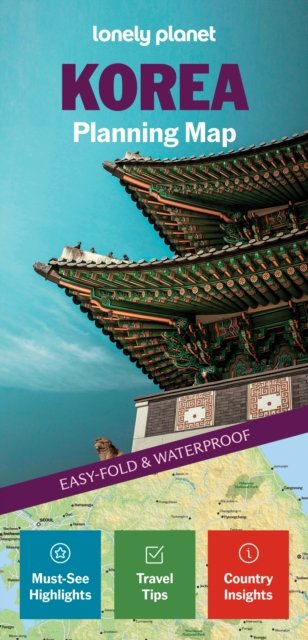 Lonely Planet Korea Planning Map: Durable