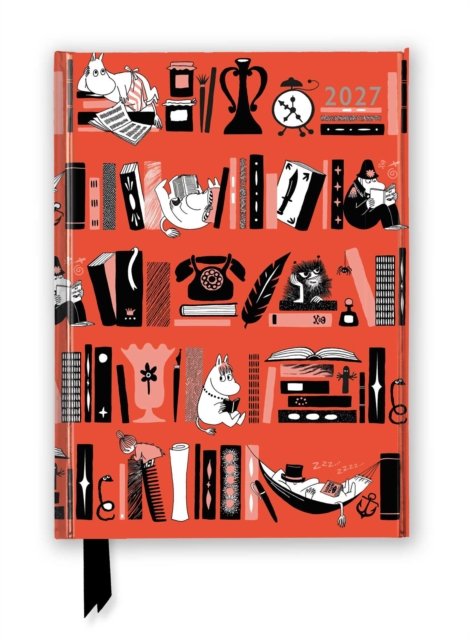 Moomin Bookshelves 2027 Luxury Diary Planner - Page to View with Notes