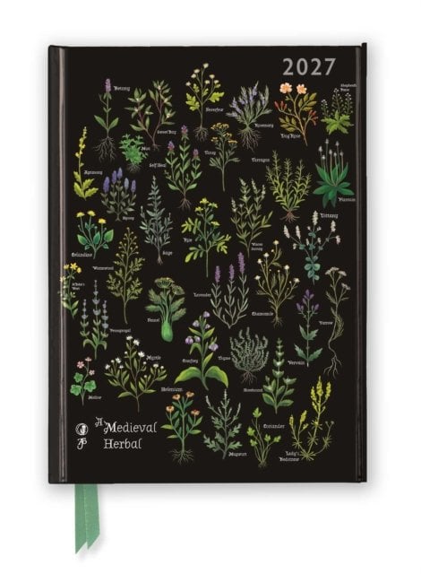 Anna Stead: A Medieval Herbal 2027 Luxury Diary Planner - Page to View with Notes