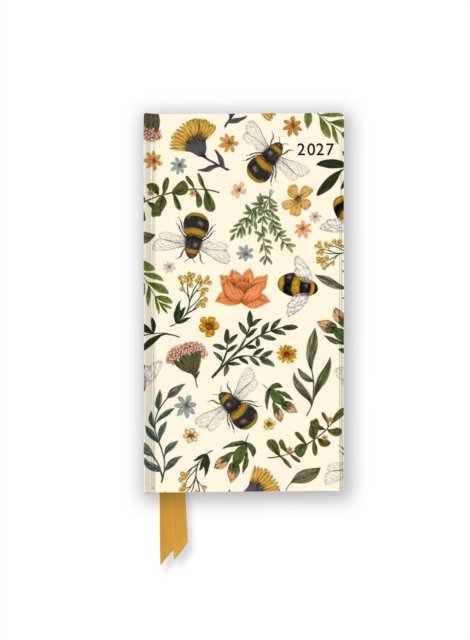 Jade Mosinski: Garden Bees 2027 Luxury Slimline Pocket Diary Planner ‚Äì Week to View