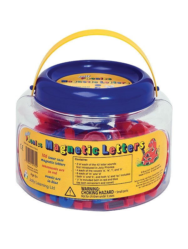 Jolly Phonics Magnetic Letters: In Precursive Letters (tub of 106)