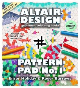 Altair Design Pattern Pad: Geometrical Colouring Book