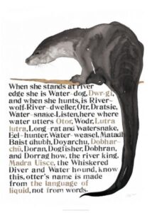 Jackie Morris Poster: Names of the Otter