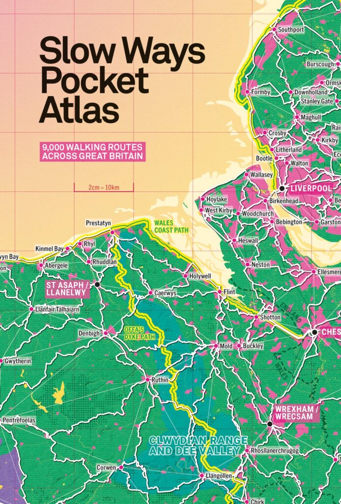 Slow Ways Pocket Atlas: An atlas of walking routes connecting all of Britain's towns