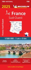 Southwestern France 2025 - Michelin National Map 708: Map