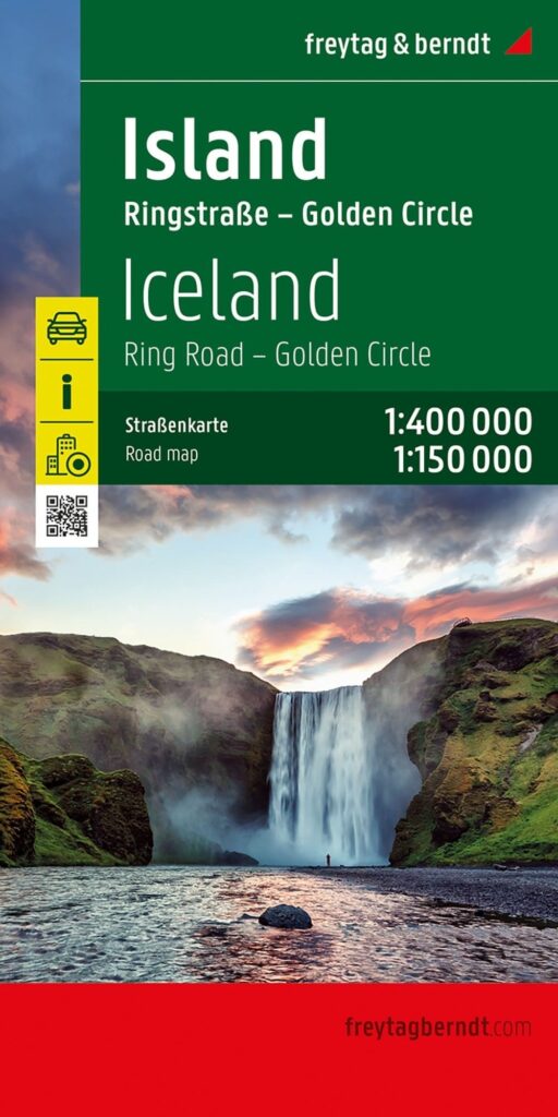 Iceland Road Map 1:400 000: Ring Road & Golden Circle