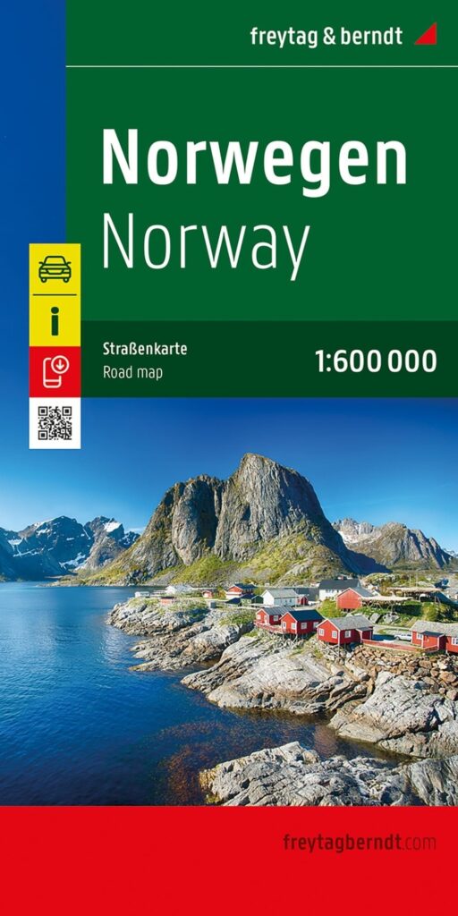 Norway Road Map: 1:600