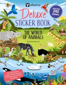 Deluxe Sticker Book: The World of Animals: Deluxe Sticker Book