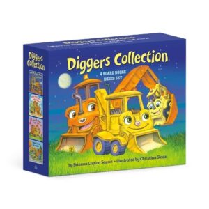 Diggers Collection 4-Book Boxed Set: Where Do Diggers Sleep at Night?; Where Do Diggers Say I Love You?; Where Do Diggers Take Vacation?; and Diggers