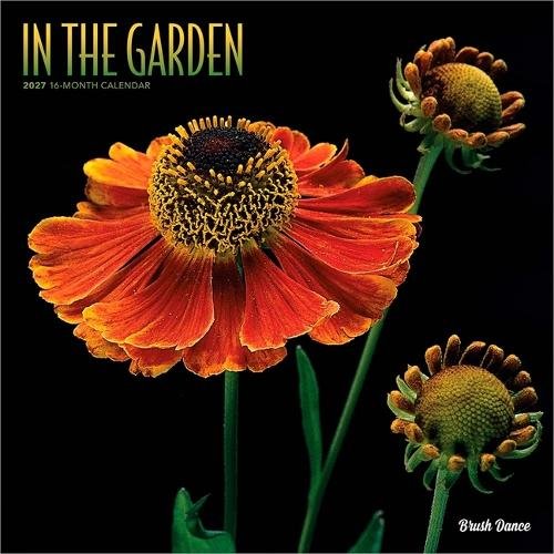 In the Garden | 2027 12 x 24 Inch (Hanging) Monthly Square Wall Calendar | Plastic-Free | Brush Dance | Flowers Plants Floral Photography
