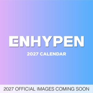 Enhypen Official 2027 12 X 24 Inch (Hanging) Monthly Square Wall Calendar Plastic-Free