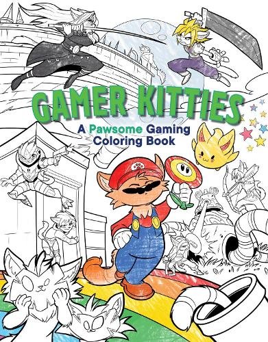 Gamer Kitties Coloring: A Pawsome Gaming Coloring Book
