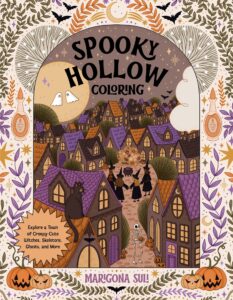 Spooky Hollow Coloring: Explore a Town of Creepy-Cute Witches